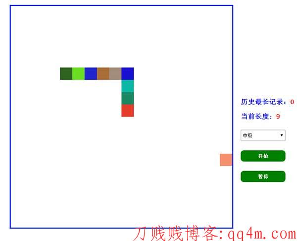 jQuery贪吃蛇小游戏 网页版在线贪吃蛇游戏网站源码下载