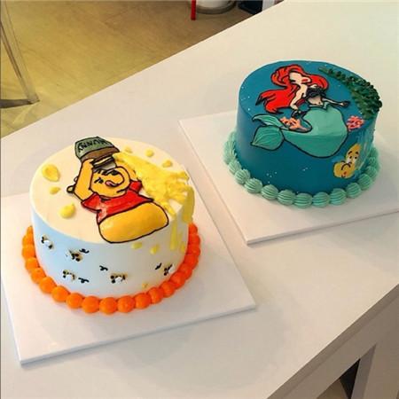 超可爱的儿童生日蛋糕卡通图片
