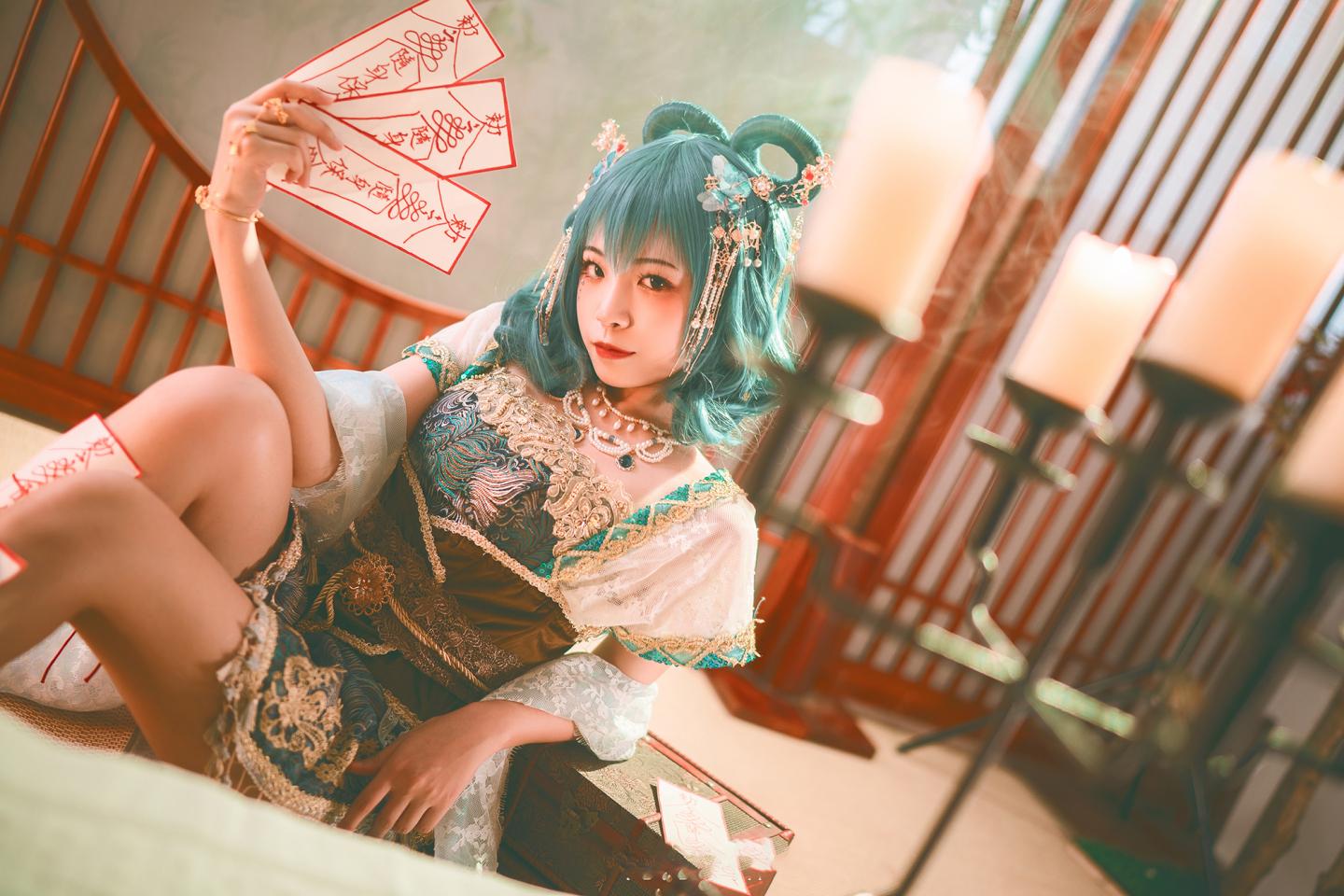 《东方project》霍青娥cosplay